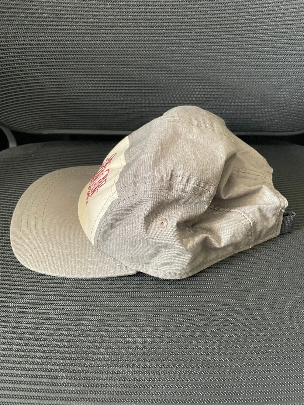 Santa Cruz Mtn. Brewery Gray & Cream Five-Panel Hat with Maroon Logo